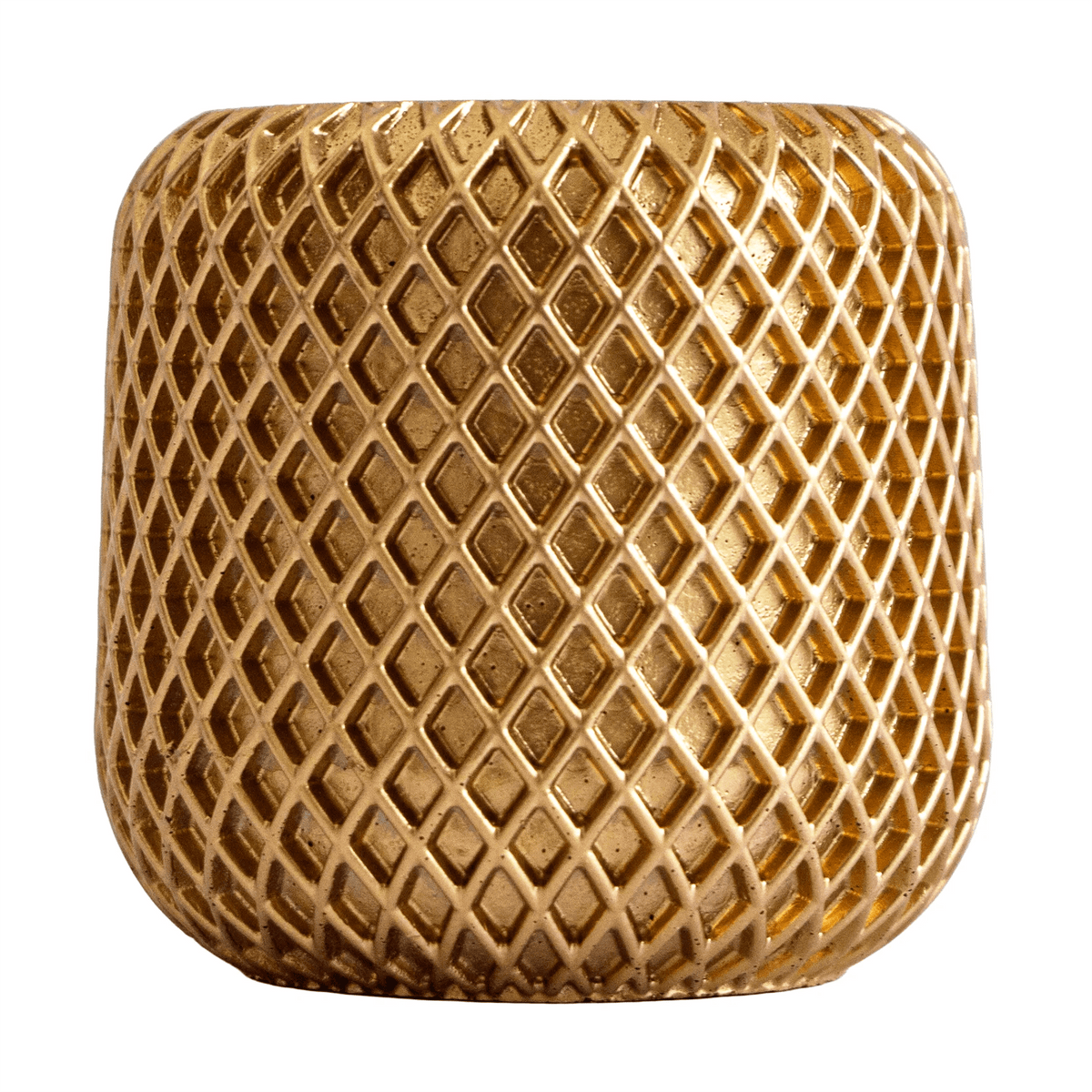 90ml - Carrara Vaso de Concreto para velas - Dorado - Candle Craft