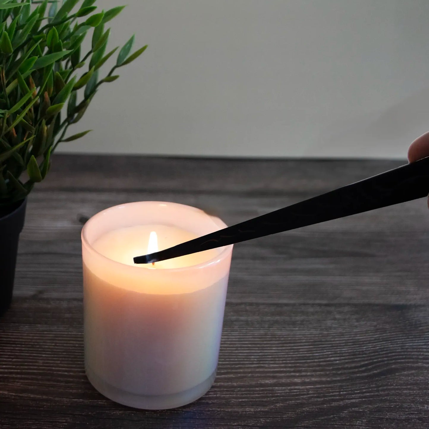 Apagavelas, Cortapabilo y Gancho de Pabilo - Kit de Herramientas para Cuidado de Velas - Negro Mate