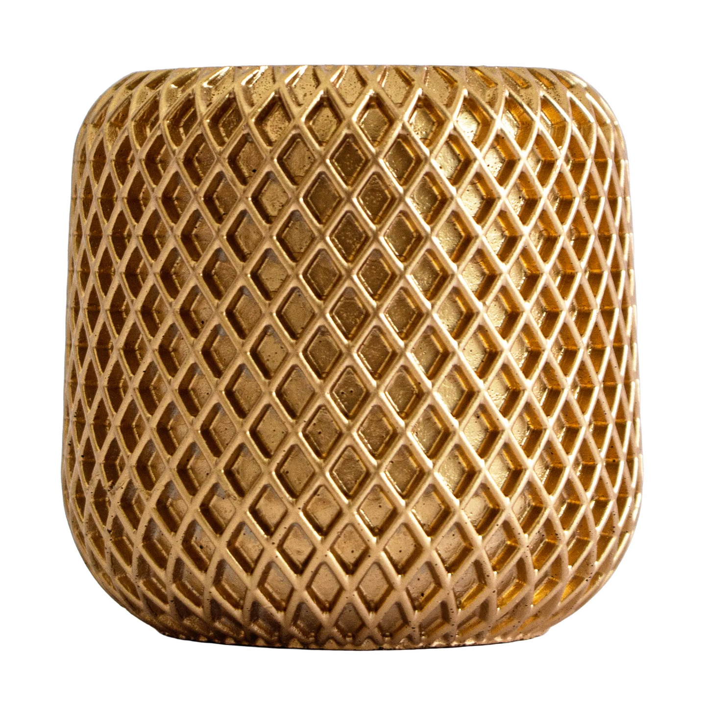 90ml - Carrara Vaso de Concreto para velas - Dorado
