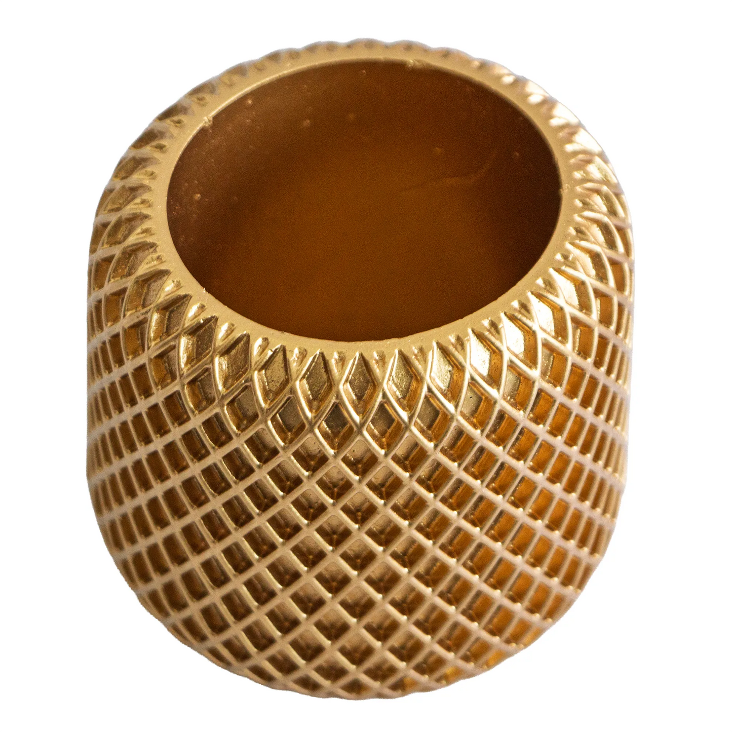 90ml - Carrara Vaso de Concreto para velas - Dorado