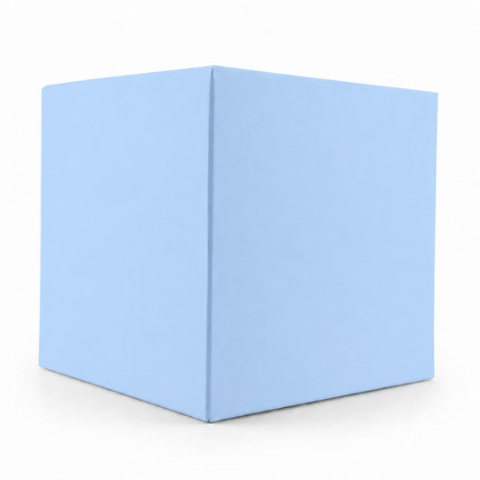 Caja Decorativa Cuadrada para Velas – Azul Pastel Claro | Extra Grande 10.5x10.5 cm