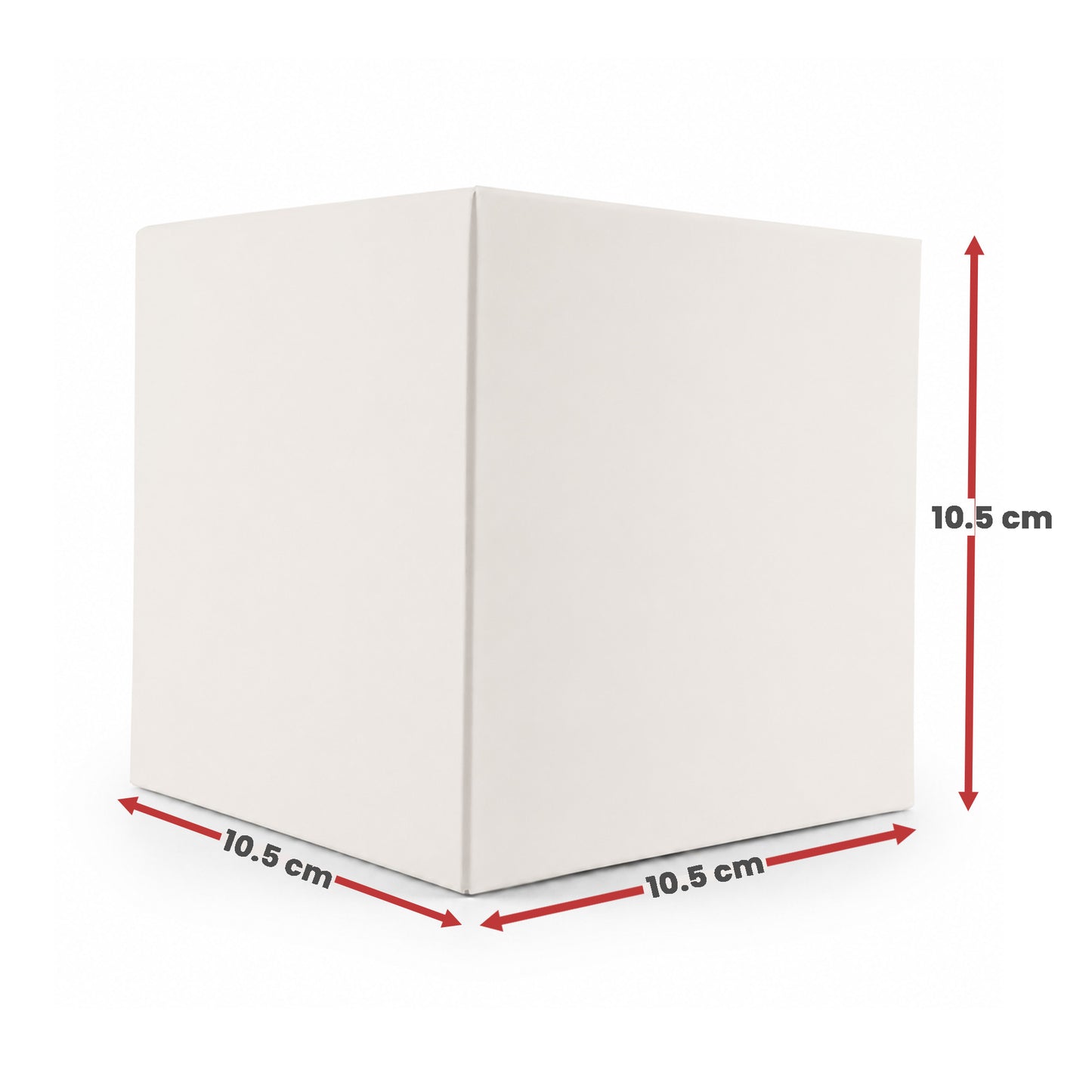 Caja Decorativa Cuadrada para Velas – Blanco | Extra Grande 10.5x10.5cm