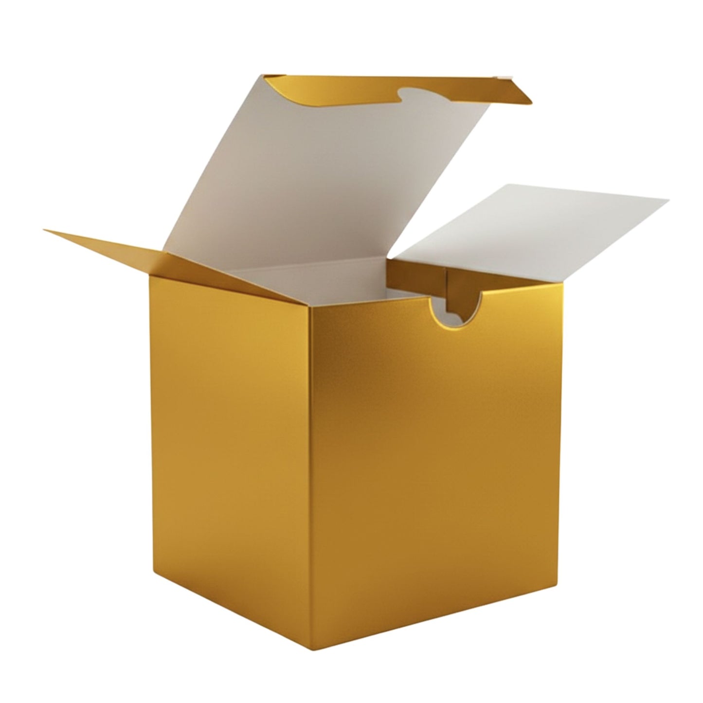 Caja Decorativa Cuadrada para Velas – Dorada | Grande 10x10 cm