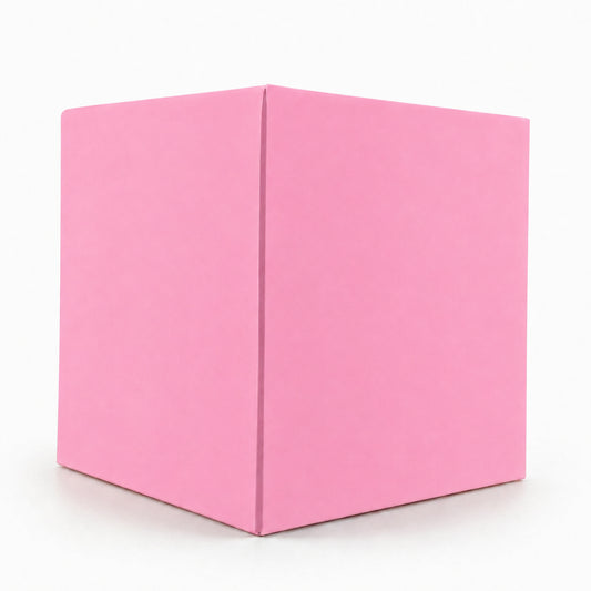 Caja Decorativa Cuadrada para Velas – Rosa Pastel | Extra Grande 10.5x10.5 cm