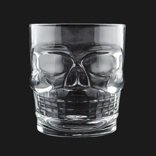 300ml - Mónaco Vaso Calavera de vidrio para velas - Transparente