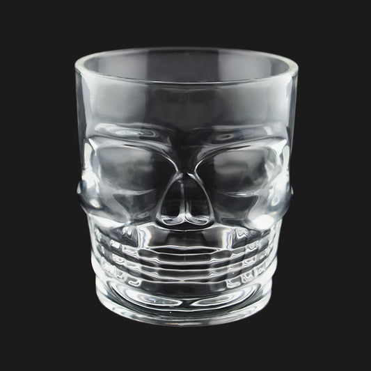300ml - Mónaco Vaso Calavera de vidrio para velas - Transparente