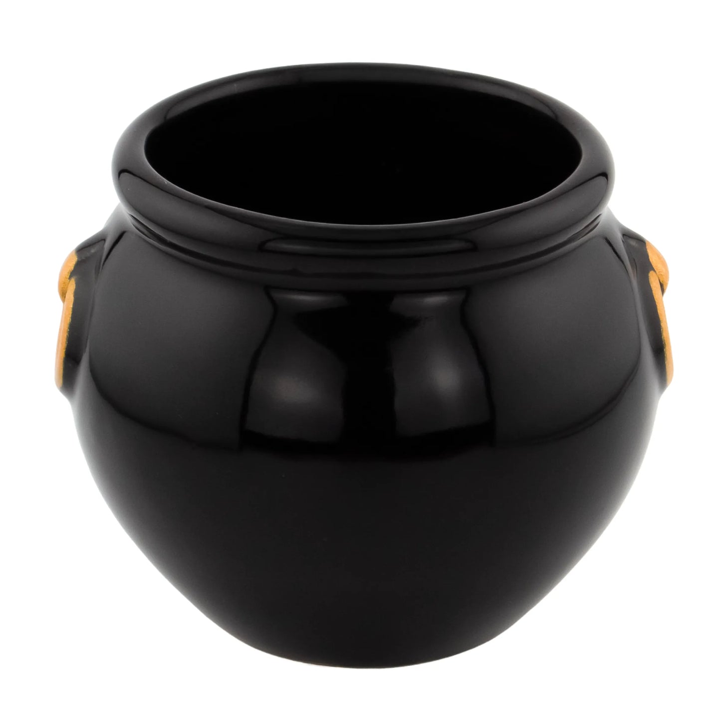 340ml - Colección Hechizo – Calderos de Cerámica para Velas - Negro / Dorado (Edición Especial de Halloween)