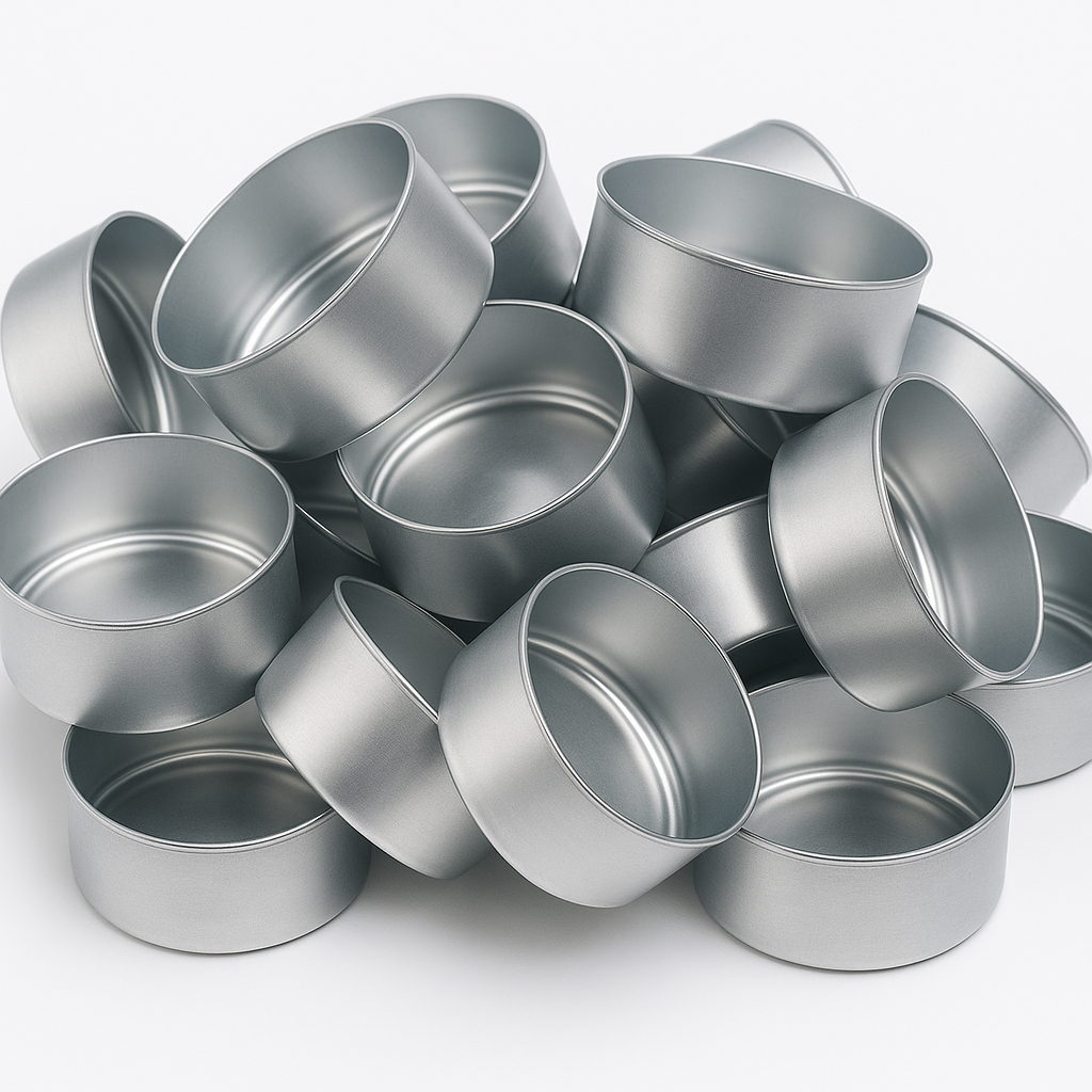 100 pzas - Lata de Aluminio para Velas de Té – Contenedor / Frasco para Vasos para Velas Artesanales