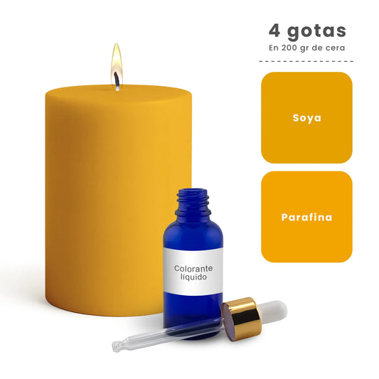 Colorante Líquido para Velas – Ultra Concentración - Color: Amarillo