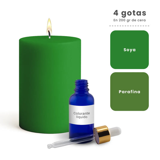 Colorante Líquido para Velas – Ultra Concentración - Color: Verde