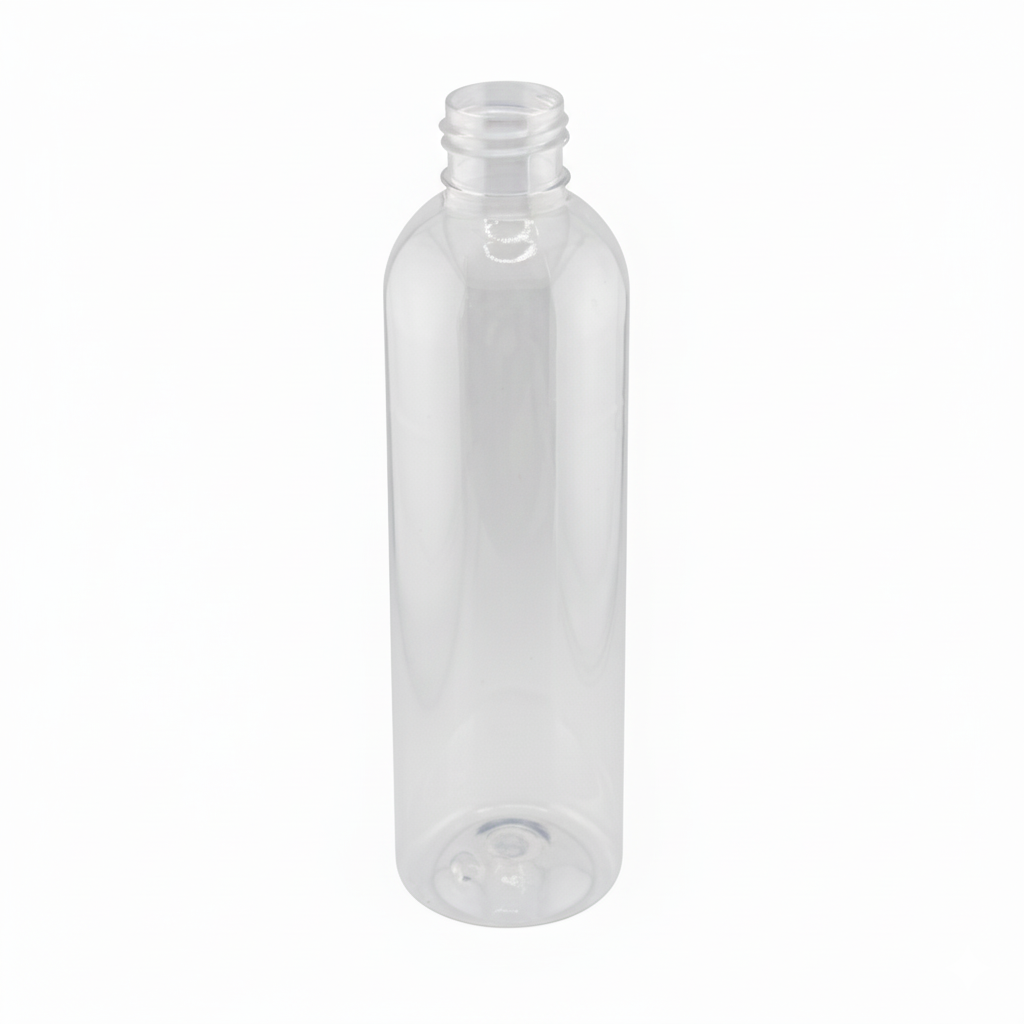 250ml Botella de Plástico PET - Rosca R-24 - Transparente