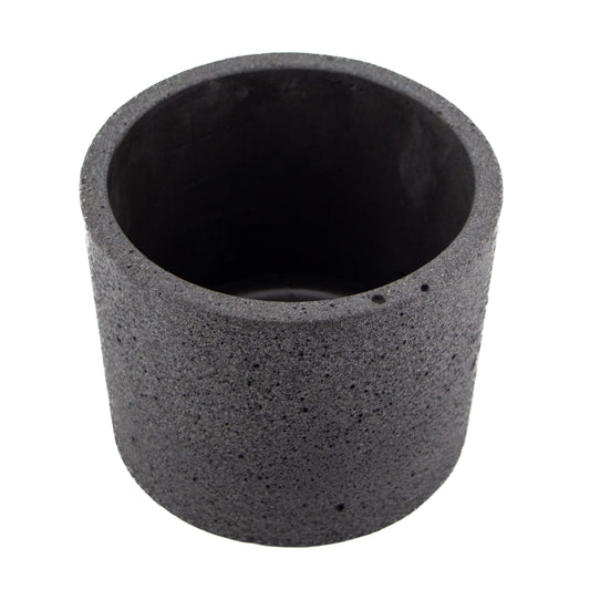 590ml - Carrara Vaso de Concreto para velas con Tapa de Madera - Gris