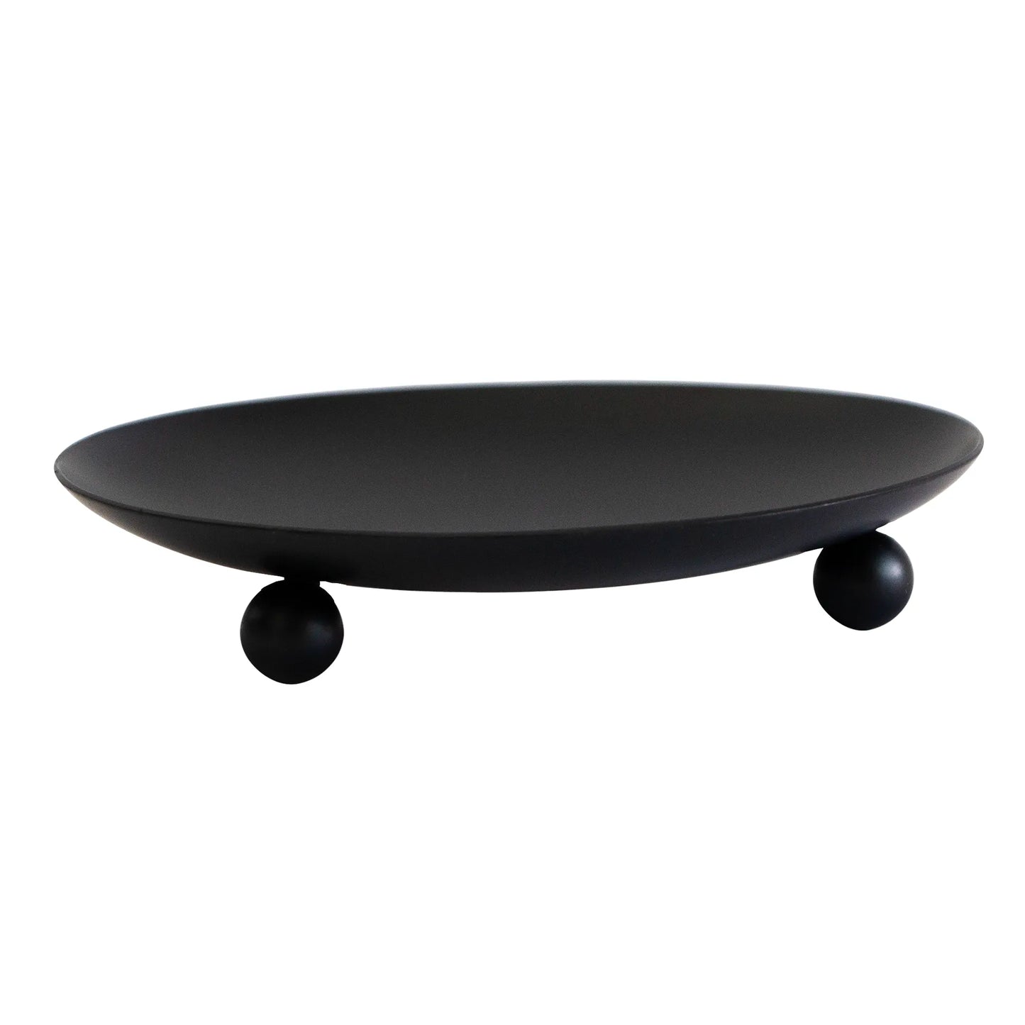 Platos para Velas de Aluminio Negro Mate