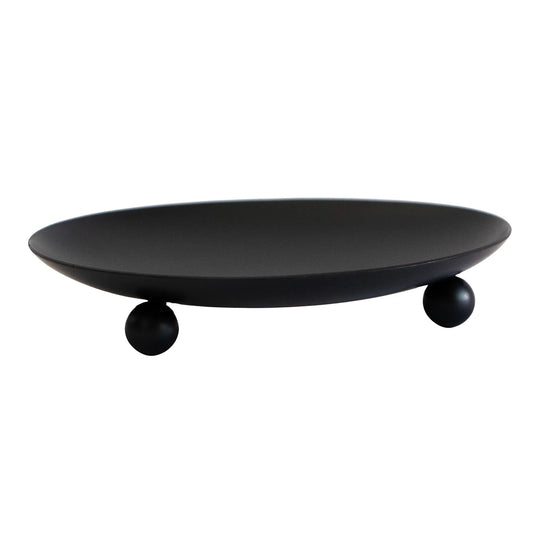Platos para Velas de Aluminio Negro Mate