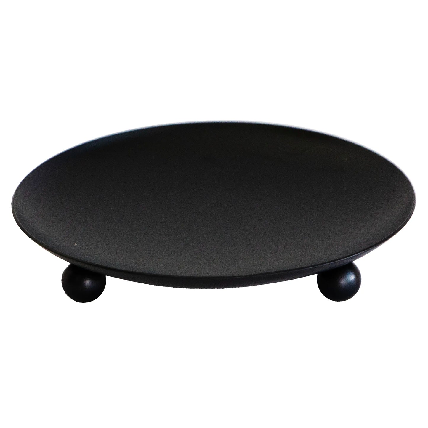Platos para Velas de Aluminio Negro Mate