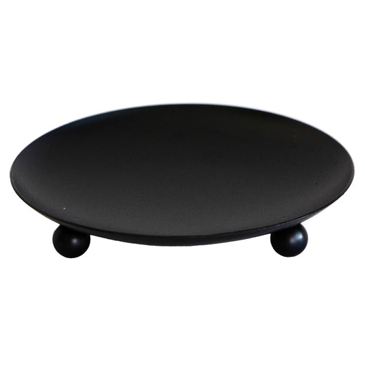 Platos para Velas de Aluminio Negro Mate
