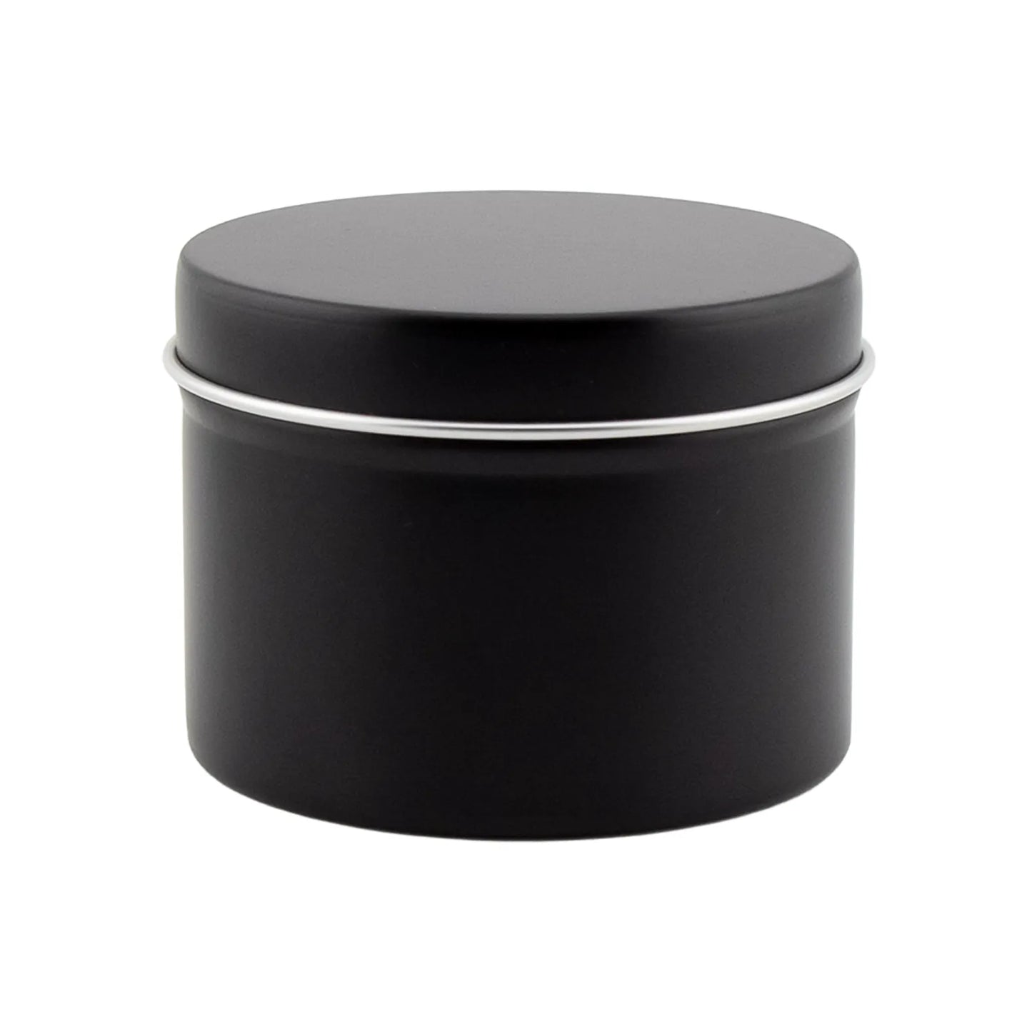 125ml - Tokio Lata de Aluminio Recto para velas - Negro Mate