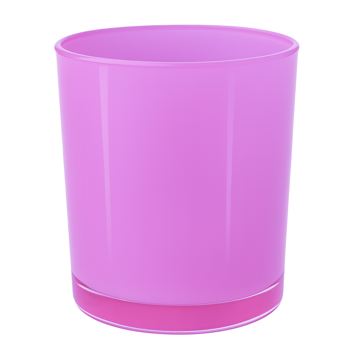 560ml - Mónaco Vaso de vidrio para velas - Fucsia Rosa Brillante
