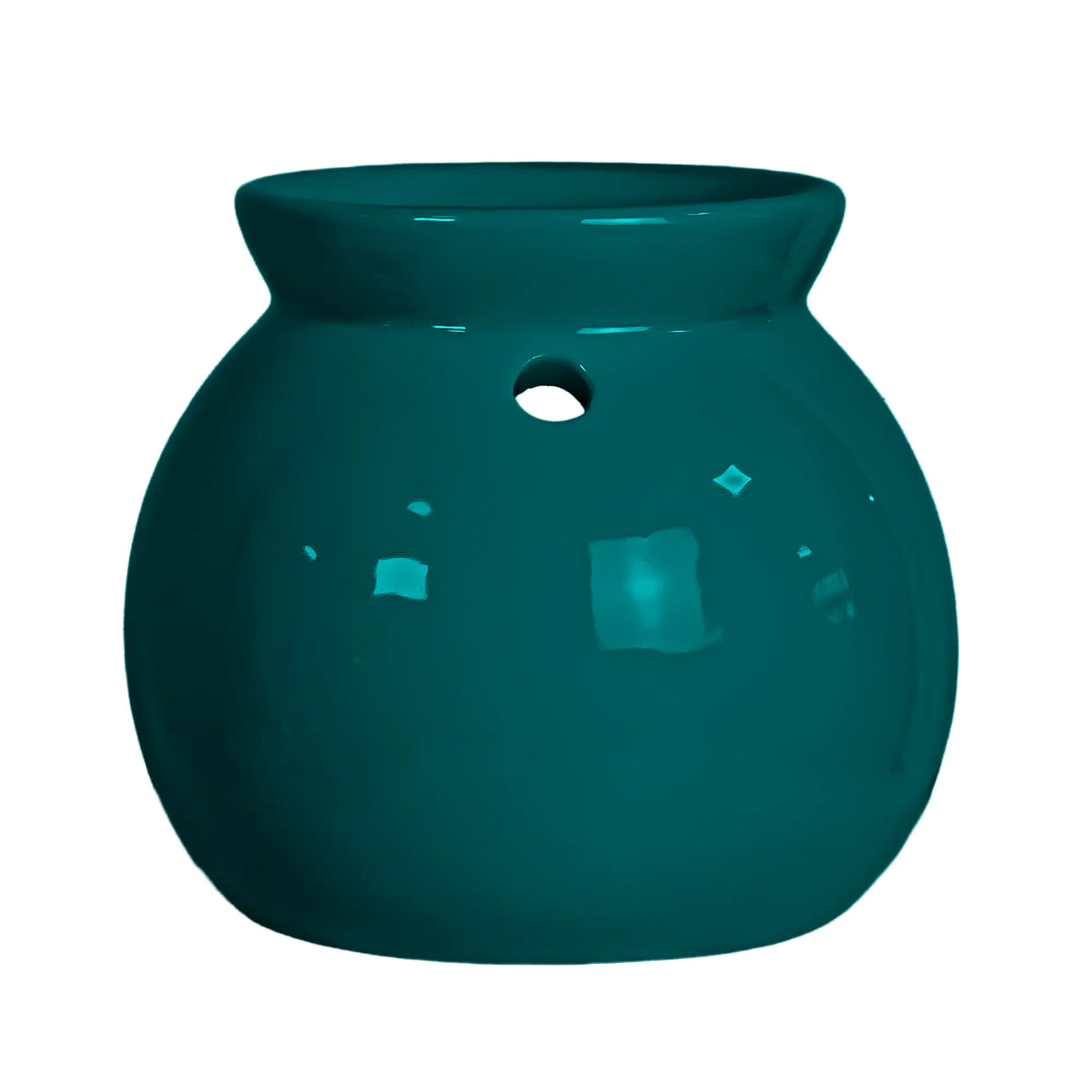 Quemador de Cera para Wax Melts - Calentador de Cera Aromática de Cerámica - Azul Petróleo