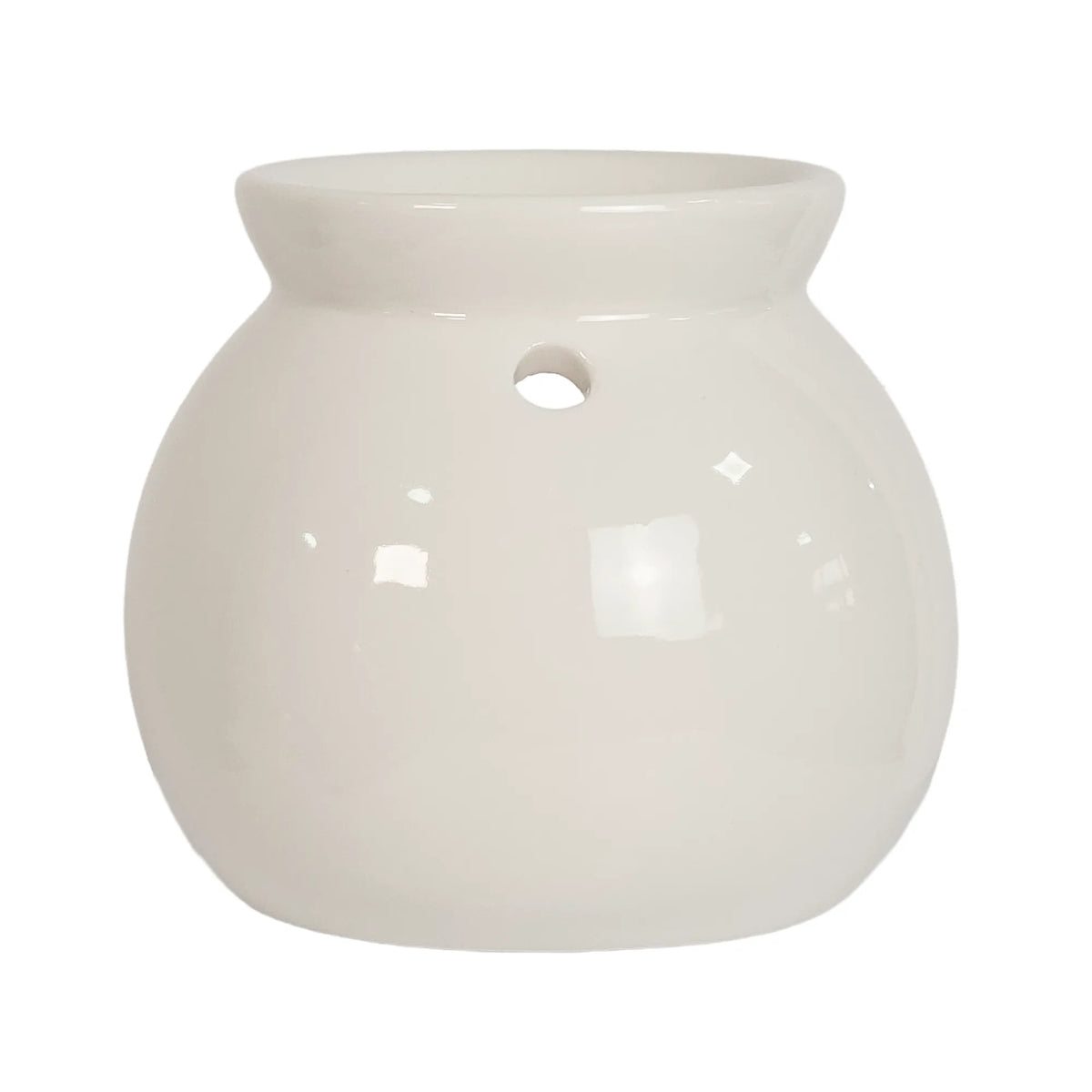 Quemador de Cera para Wax Melts - Calentador de Cera Aromática de Cerámica - Blanco