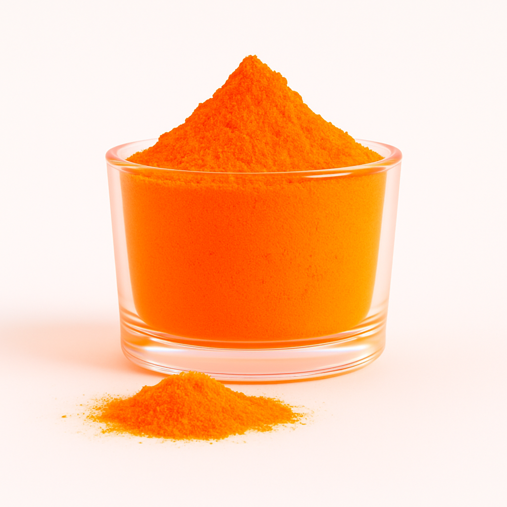 Colorante en Polvo Neón Fluorescente para Velas Alta Concentración – Color: Naranja