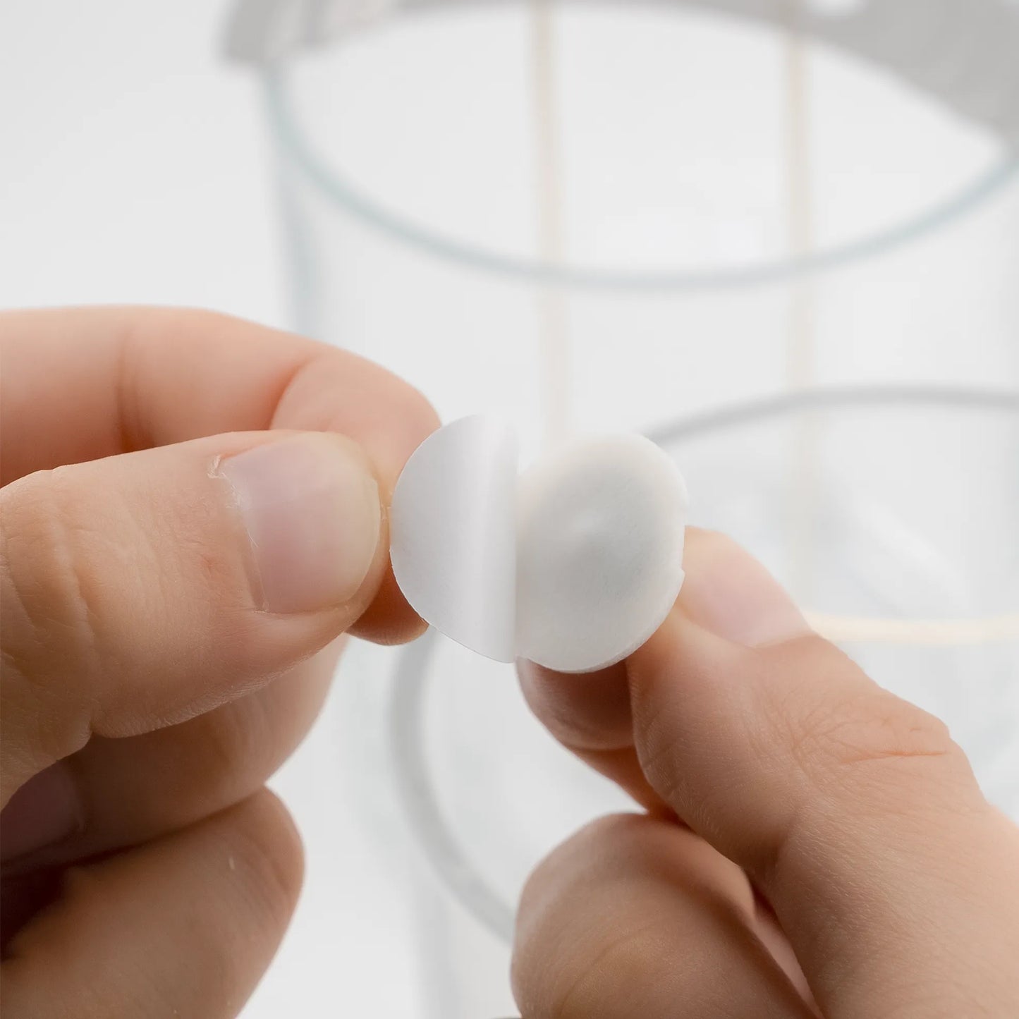 Pegatinas de Pabilo de Vela con Pestaña - Stickers para Fijar Pabilo de Vela | Adhesivos de Doble Cara para Vasos y Moldes