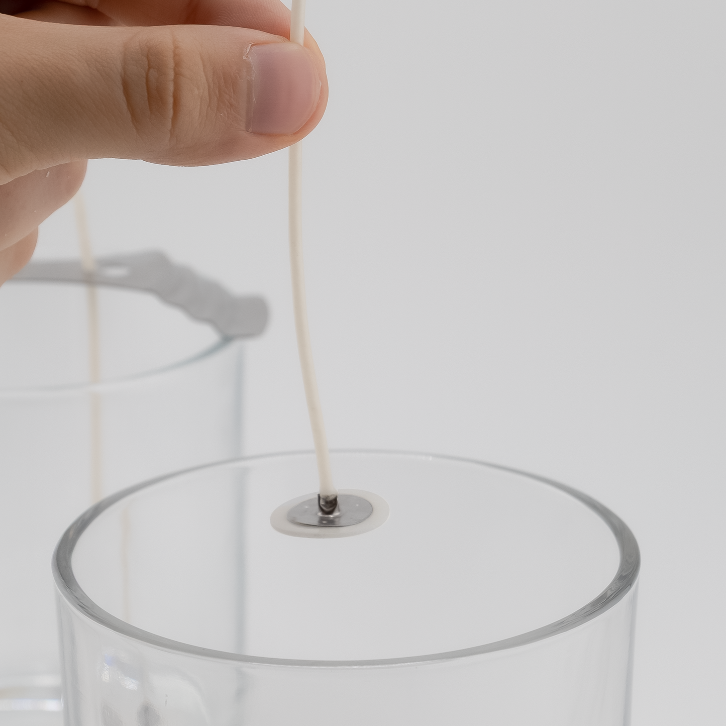 Pegatinas de Pabilo de Vela con Pestaña - Stickers para Fijar Pabilo de Vela | Adhesivos de Doble Cara para Vasos y Moldes