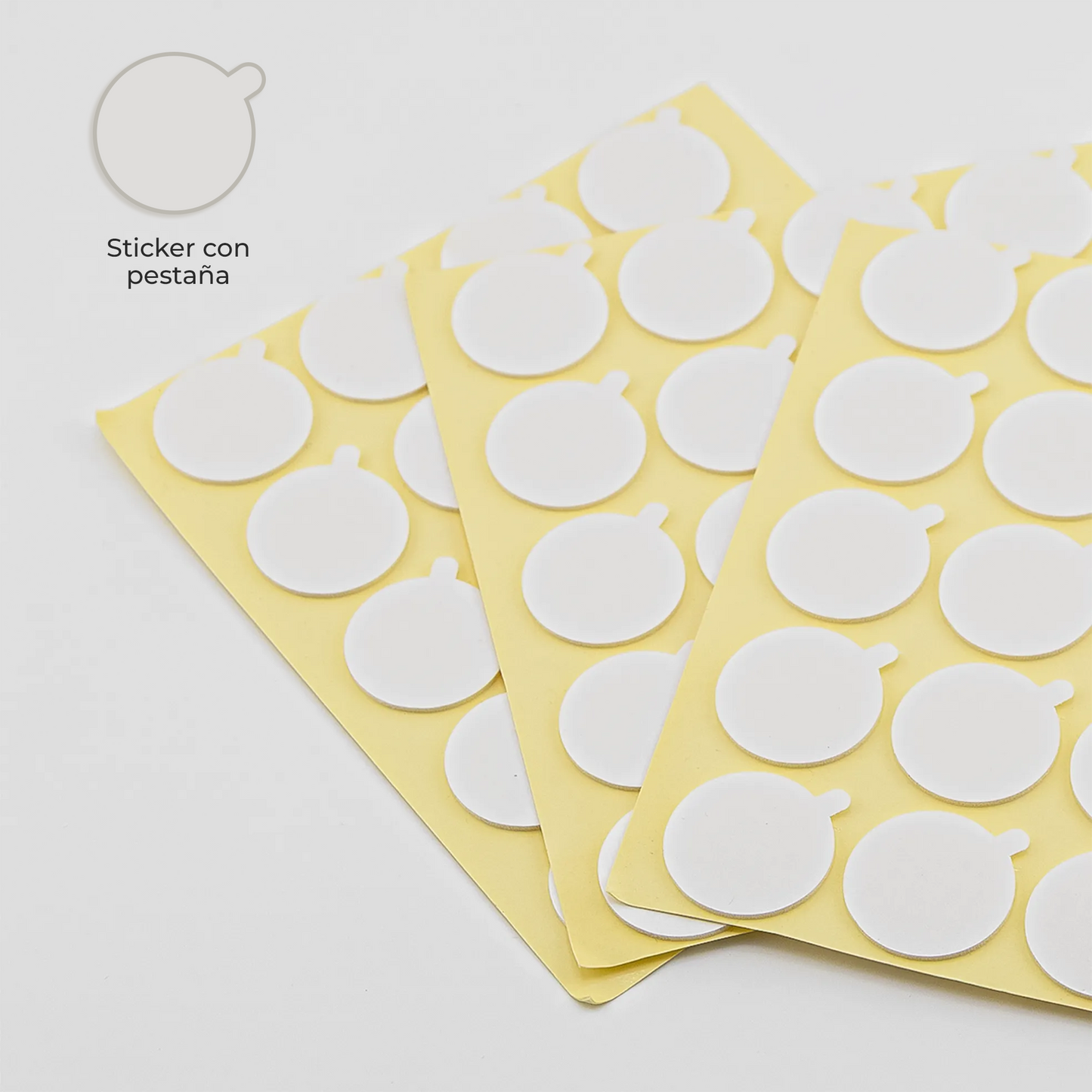 Pegatinas de Pabilo de Vela con Pestaña - Stickers para Fijar Pabilo de Vela | Adhesivos de Doble Cara para Vasos y Moldes