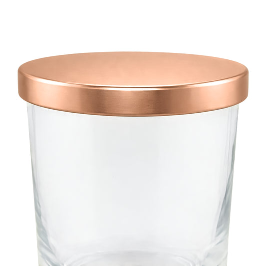 Tapa de Aluminio S para vasos de velas - Tapa para Vela Color Oro Rosado