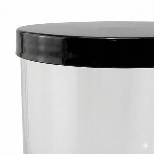 Tapa Plástica para Velas – PVC Protectora para Velas - Tamaño: M - Negro Brillante