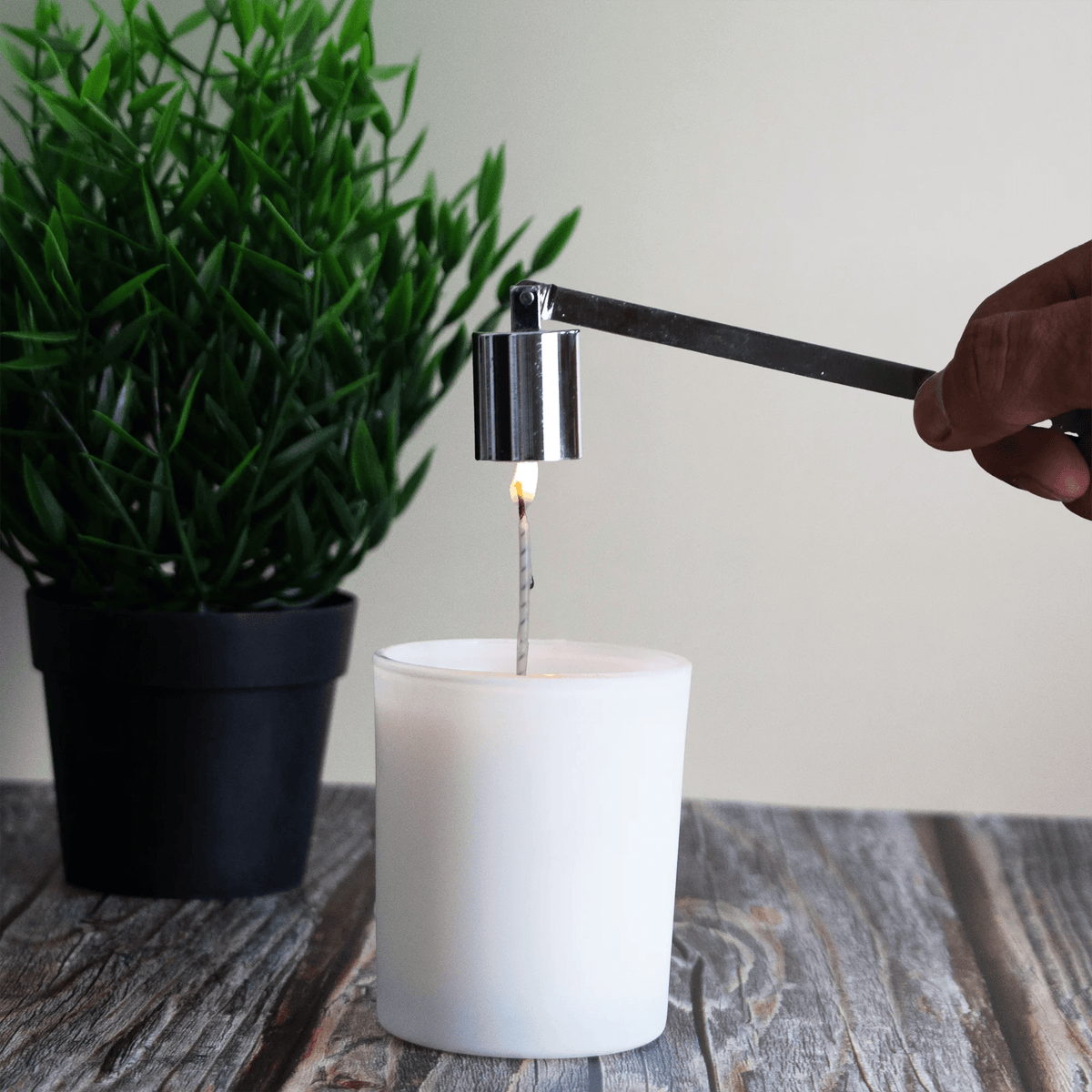 Apagavelas, Cortapabilo y Gancho de Pabilo - Kit de Herramientas para Cuidado de Velas - Plata - Candle Craft