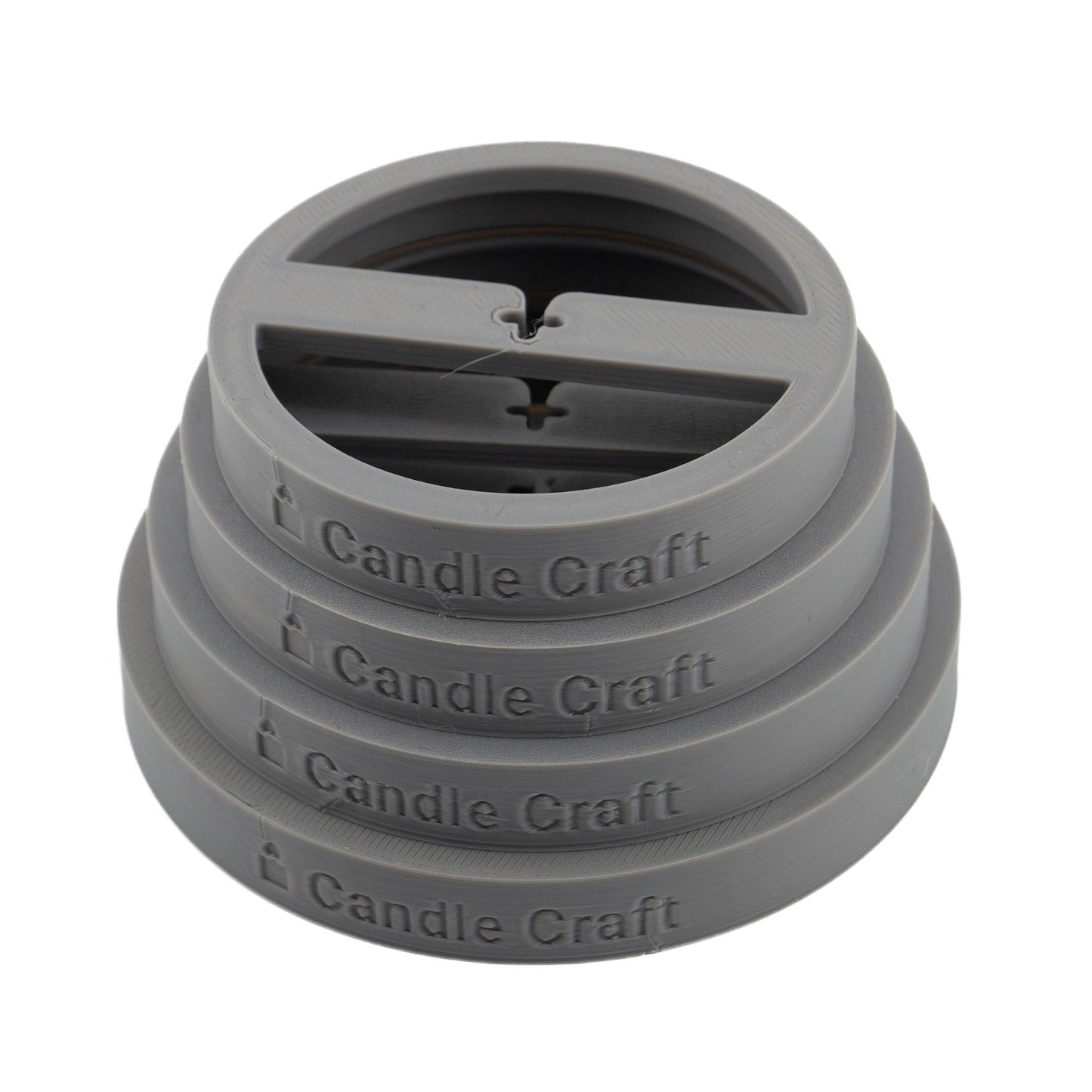 Herramienta para Centrado de Pabilos - Soporte de Mechas (Wick Holder) - Gris- Tamaño: XL