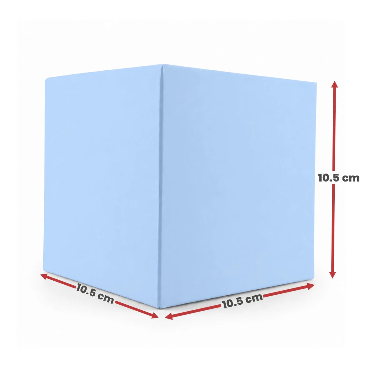 Caja Decorativa Cuadrada para Velas – Azul Pastel Claro | Extra Grande 10.5x10.5 cm - Candle Craft