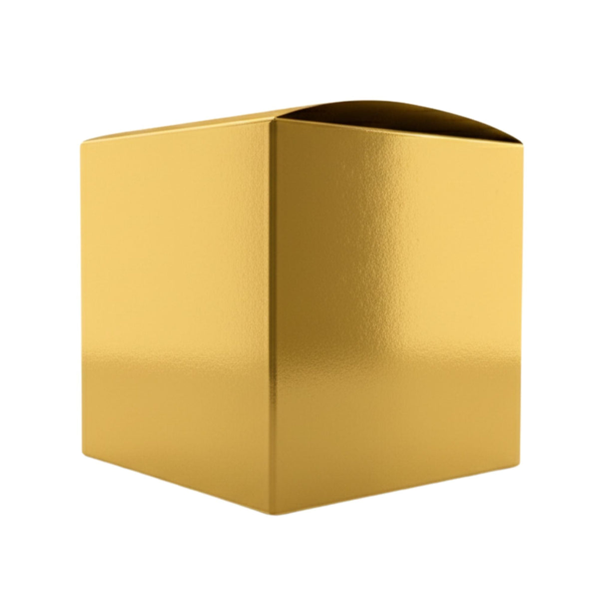 Caja Decorativa Cuadrada para Velas – Dorada | Grande 10x10 cm - Candle Craft