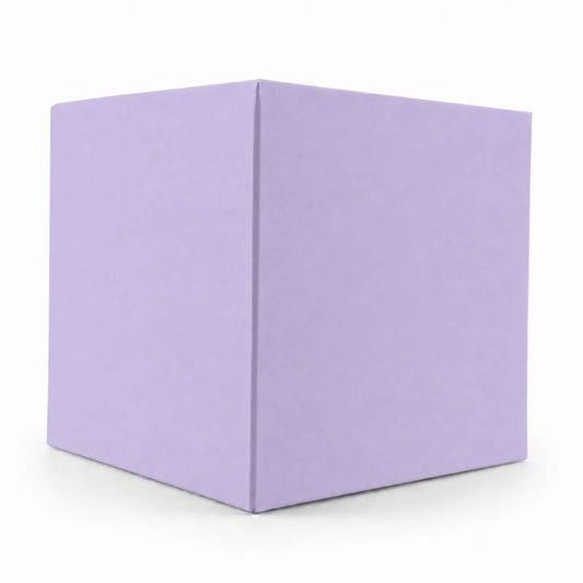 Caja Decorativa Cuadrada para Velas – Morado Pastel Lavanda | Chica 7.5x9.0 cm - Candle Craft