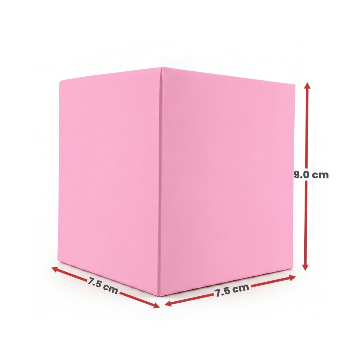 Caja Decorativa Cuadrada para Velas – Rosa Pastel | Chica 7.5x9.0 cm - Candle Craft
