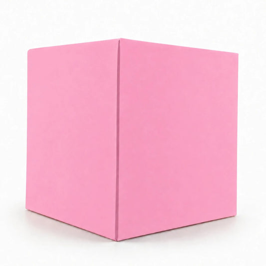Caja Decorativa Cuadrada para Velas – Rosa Pastel | Extra Grande 10.5x10.5 cm - Candle Craft