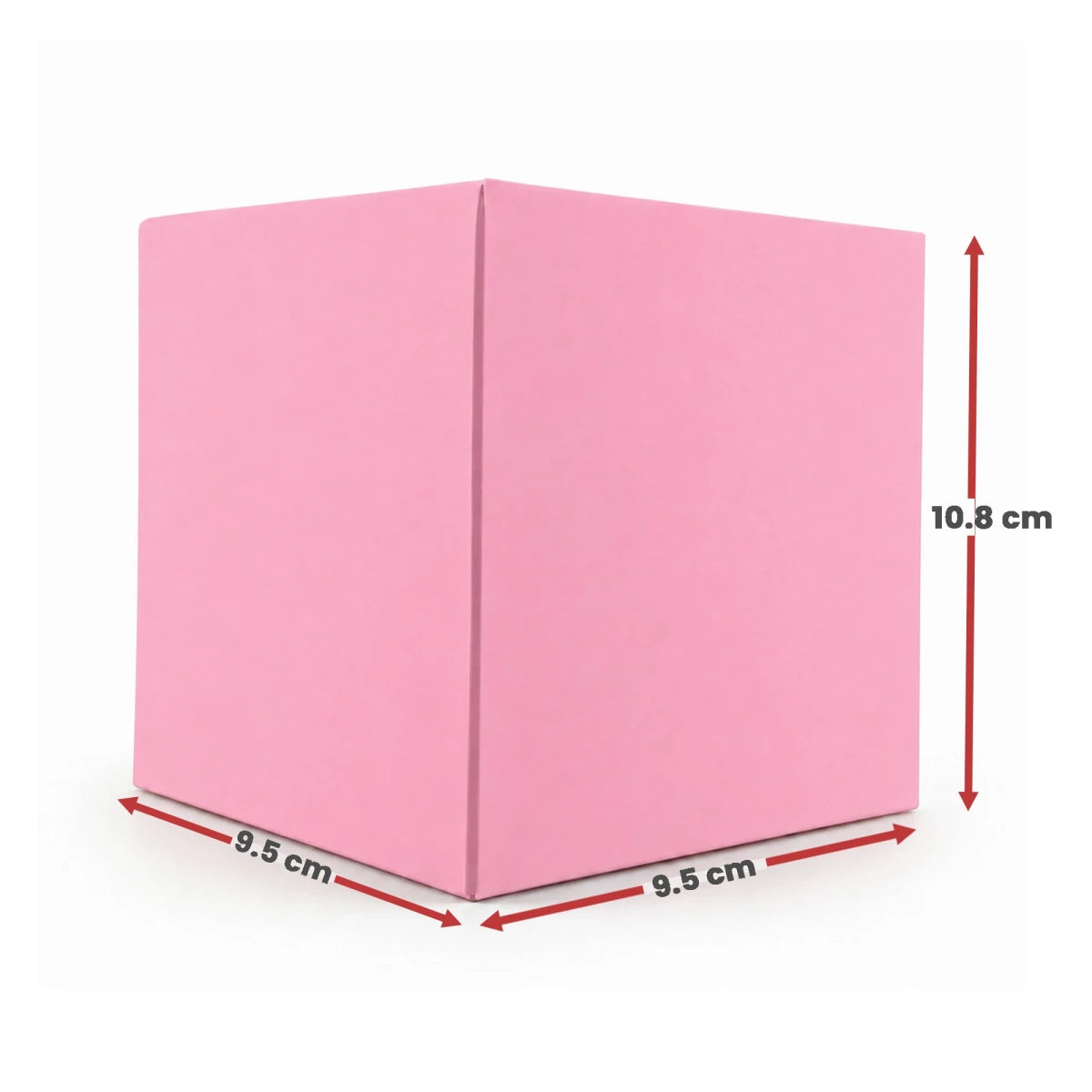 Caja Decorativa Cuadrada para Velas – Rosa Pastel | Grande 9.5x10.8 cm - Candle Craft