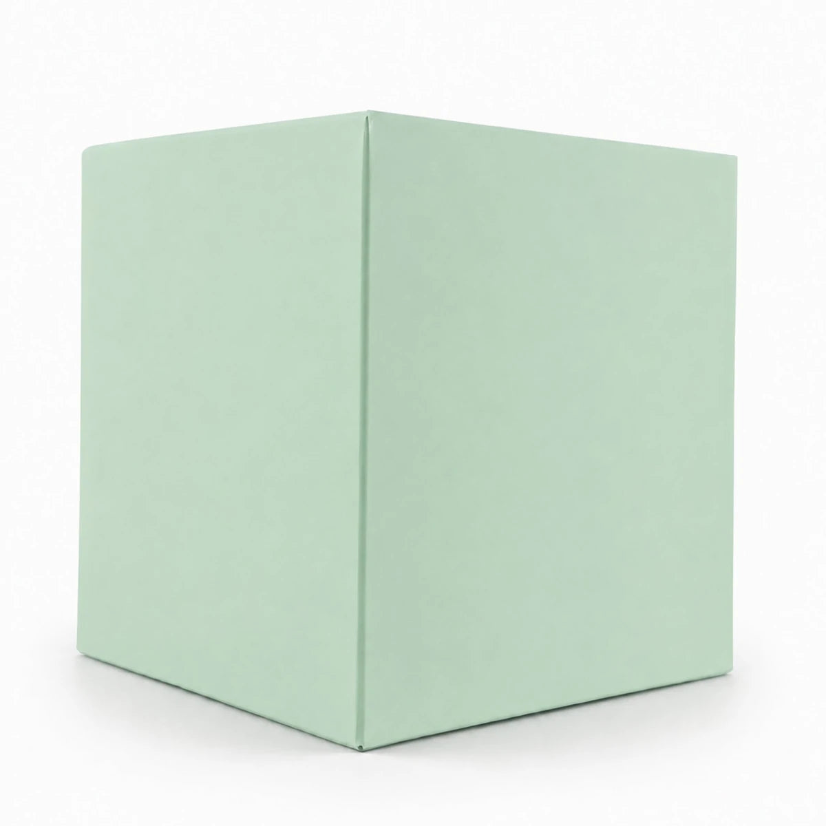 Caja Decorativa Cuadrada para Velas – Verde Menta | Chica 7.5x9.0 cm - Candle Craft