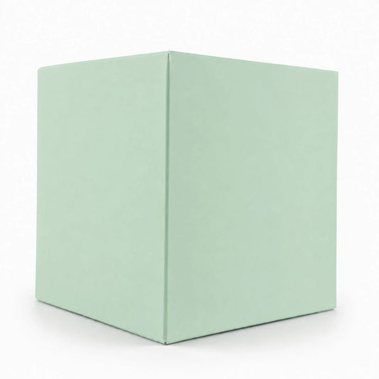 Caja Decorativa Cuadrada para Velas – Verde Menta | Chica 7.5x9.0 cm - Candle Craft