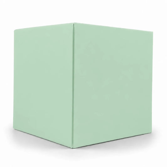 Caja Decorativa Cuadrada para Velas – Verde Pastel Menta | Extra Grande 10.5x10.5 cm - Candle Craft