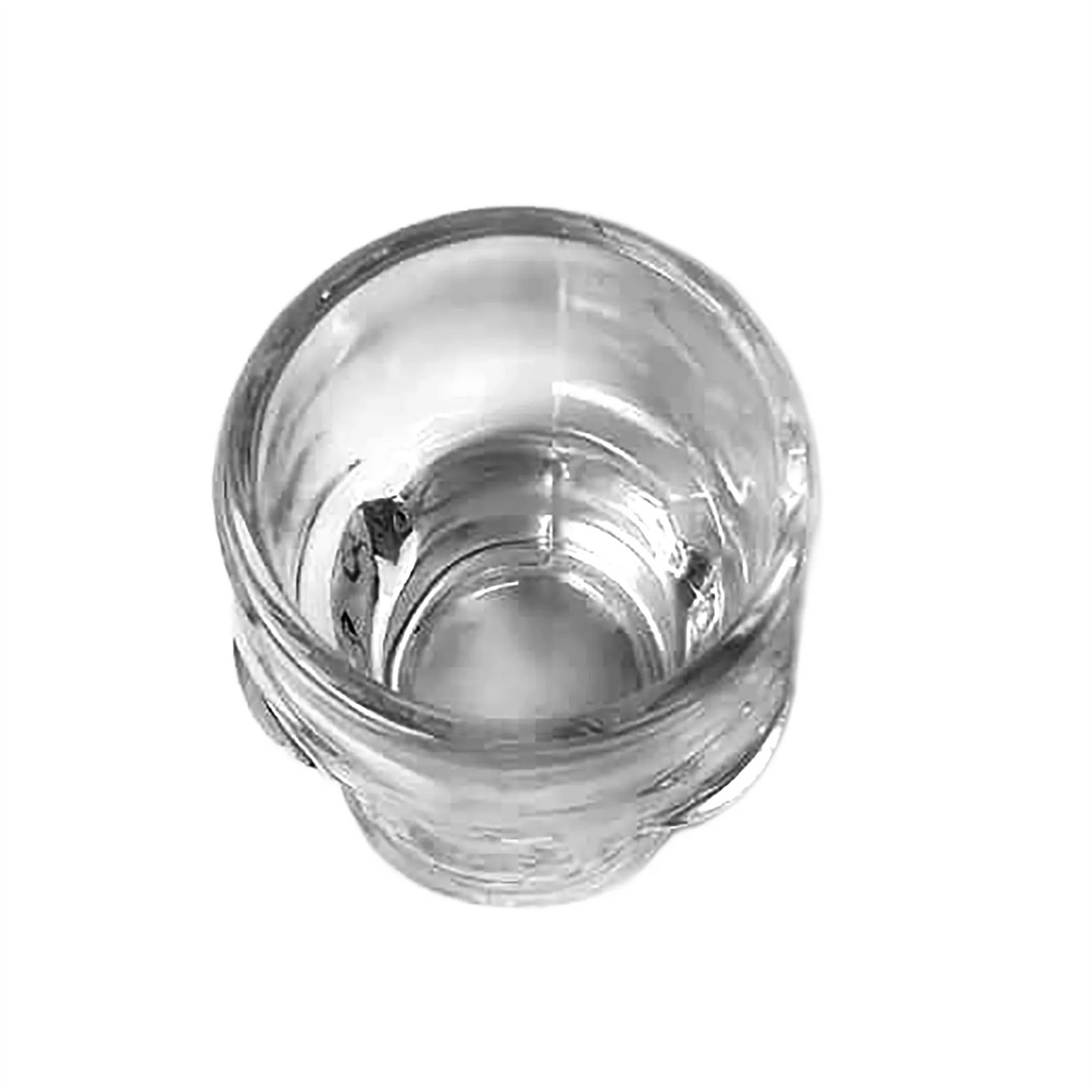 60ml - Mónaco Vaso Calavera de vidrio para velas - Transparente