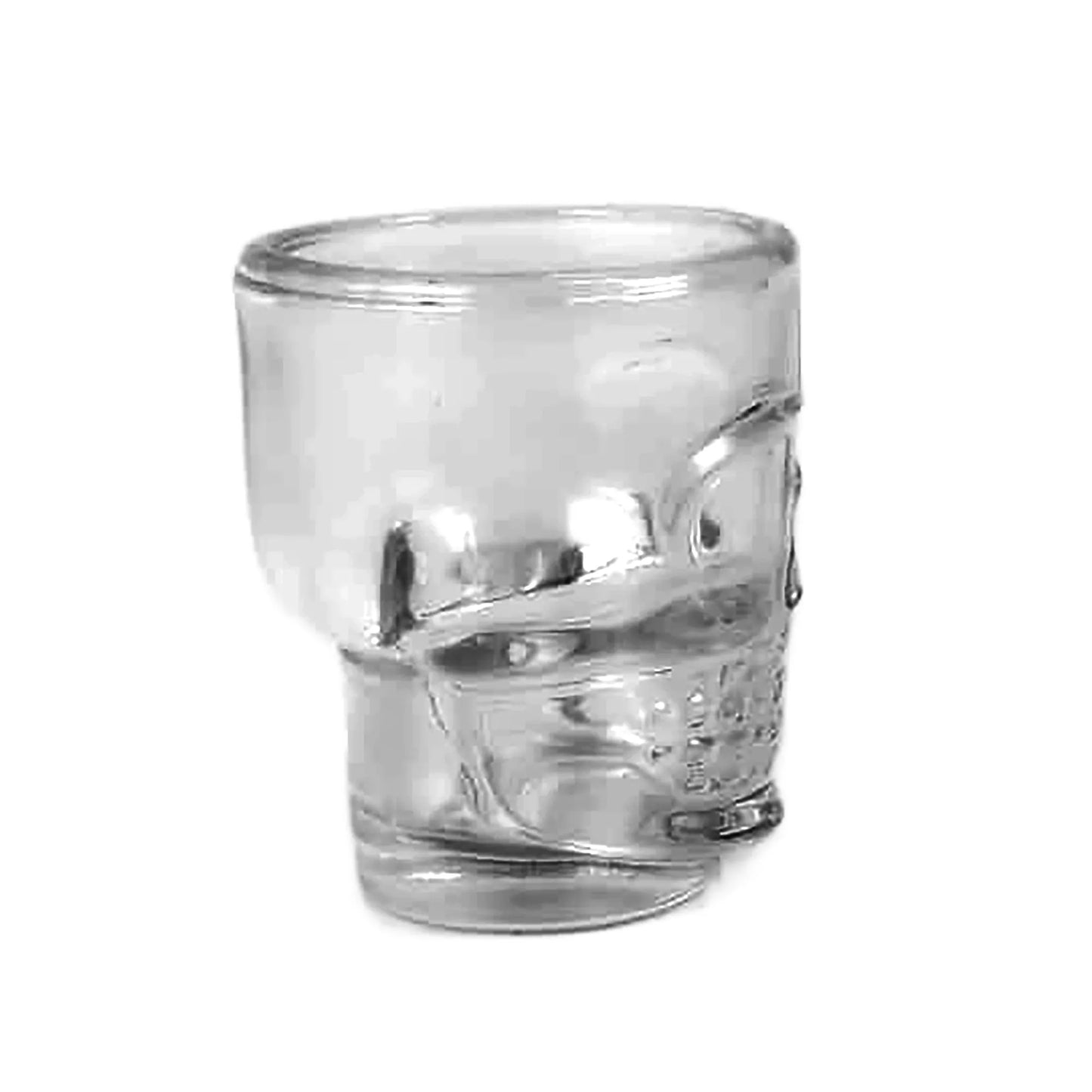 60ml - Mónaco Vaso Calavera de vidrio para velas - Transparente