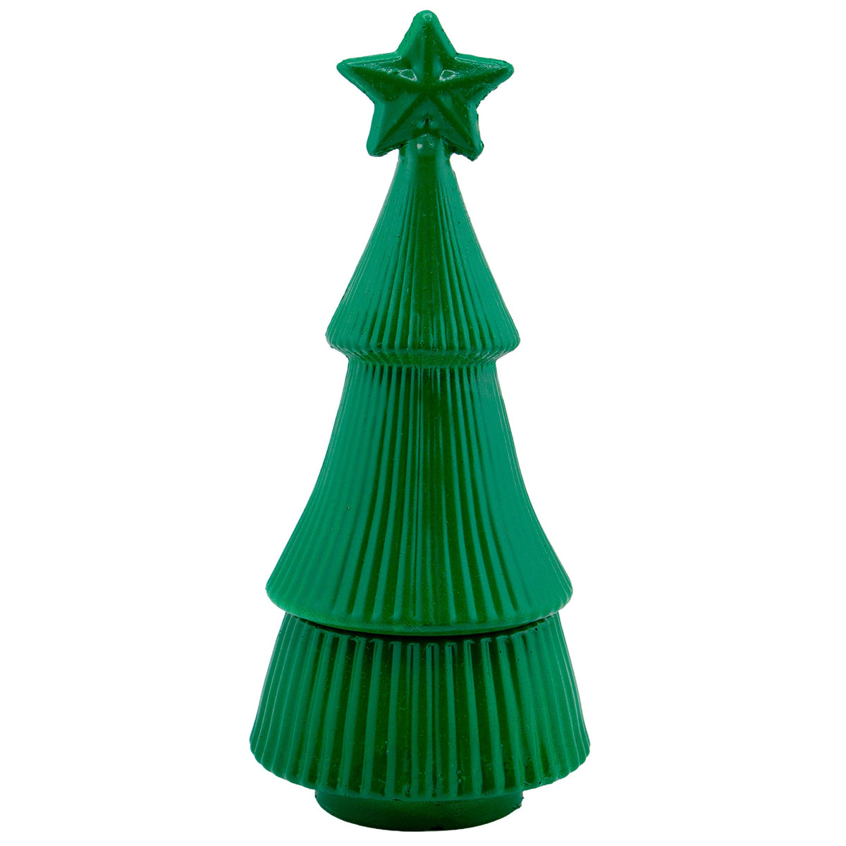 Colección Navidad - Árbol de Navidad - Pino Navideño de Concreto para Velas - Verde (Edición Especial de Navidad) - Candle Craft