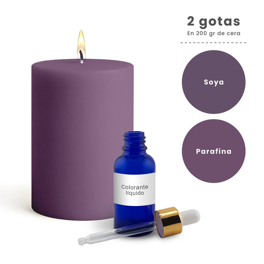 Colorante Líquido para Velas – Ultra Concentración - Color: Morado - Candle Craft