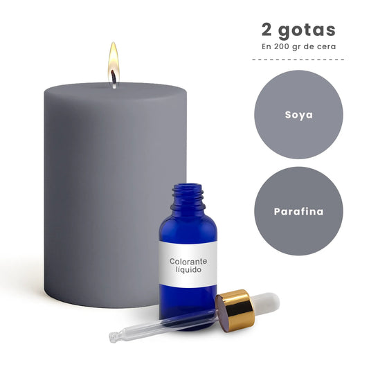 Colorante Líquido para Velas - Ultra Concentración - Color: Negro - Candle Craft