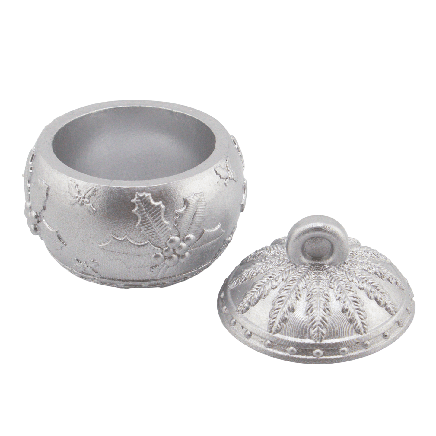 Esfera de Navidad de Concreto para Velas Navideñas 60ml - Plateada (Edición Especial de Navidad) - Candle Craft