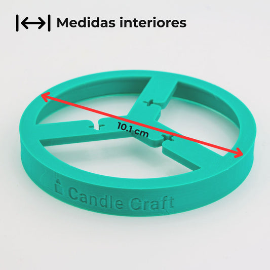 Herramienta para Centrado de Pabilos - Soporte de Mechas (Wick Holder) - Verde - Tamaño: XL - Candle Craft