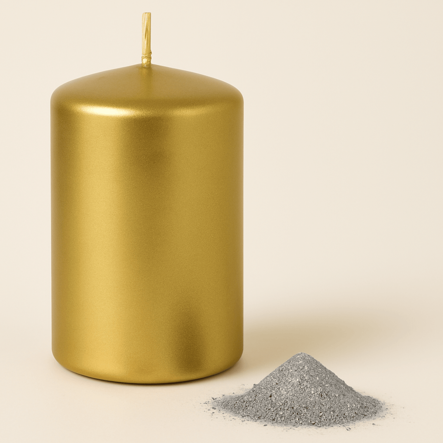 Laca Dorada Metálica Granulada para Velas Artesanales – Acabado Metálico Brillante - Candle Craft