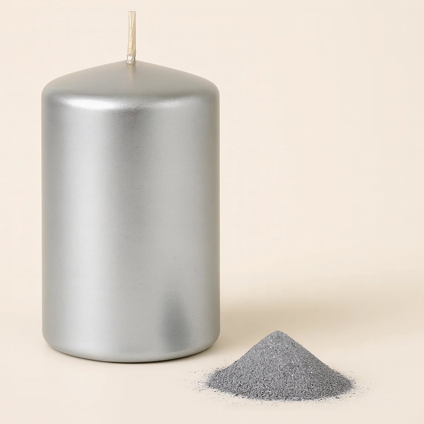 Laca Plateada Metálica Granulada para Velas Artesanales – Acabado Metálico Brillante - Candle Craft